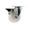 Service Caster 4'' Nylon Wheel Swivel Top Plate Caster with Posi Brake SCC-20S414-NYS-PLB - alternate 1